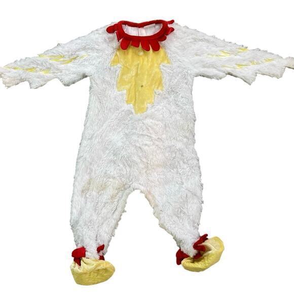 Spirit Halloween Baby Lil Chick Costume‎ 12-18 Months Unisex White Boys Girls - Picture 2 of 13